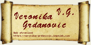 Veronika Grdanović vizit kartica